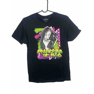 Aaliyah T Shirt Medium Princess Of R&B Black Neon Small